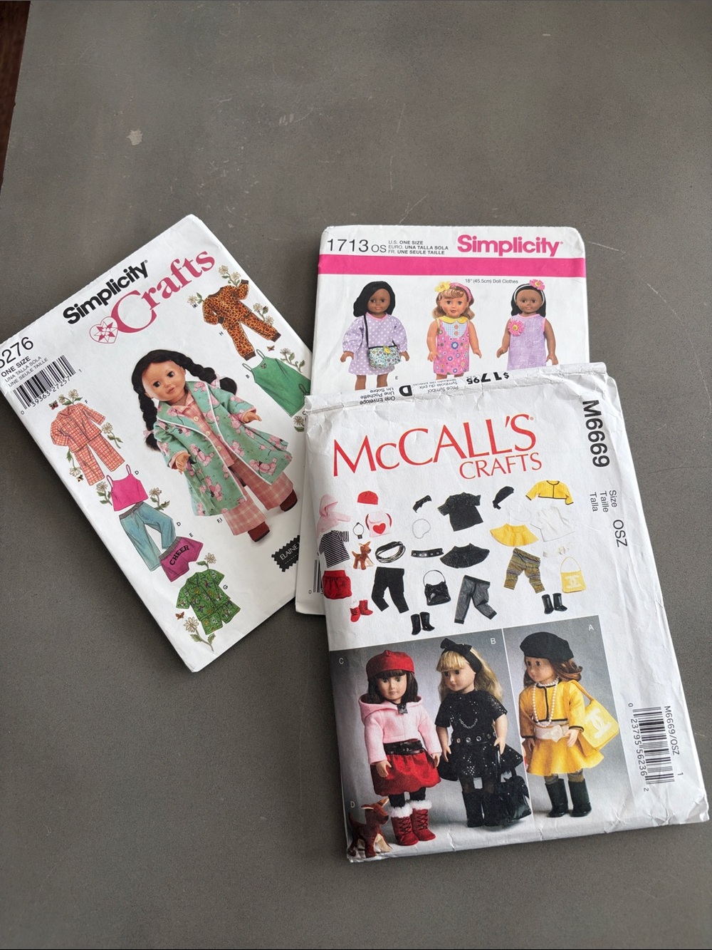 Simplicity Kids Doll Costume Pattern Packet